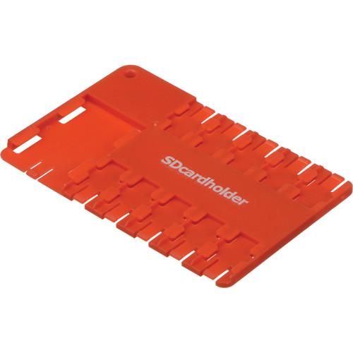 SD Card Holder microSD 10 Slot Cardholder (Green) 040110G