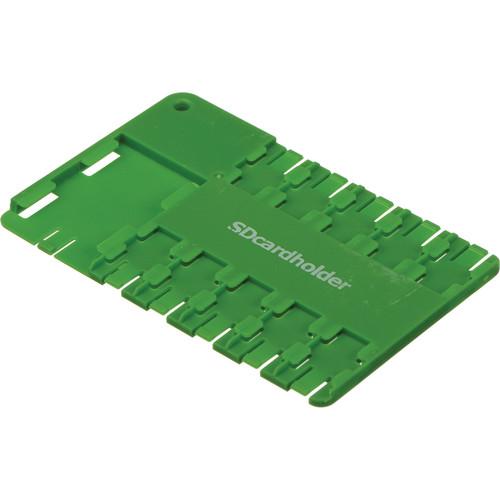 SD Card Holder microSD 10 Slot Cardholder (Yellow) 040110Y