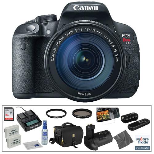 Canon EOS Rebel T5i DSLR Camera with 18-135mm Lens 8595B005, Canon, EOS, Rebel, T5i, DSLR, Camera, with, 18-135mm, Lens, 8595B005,