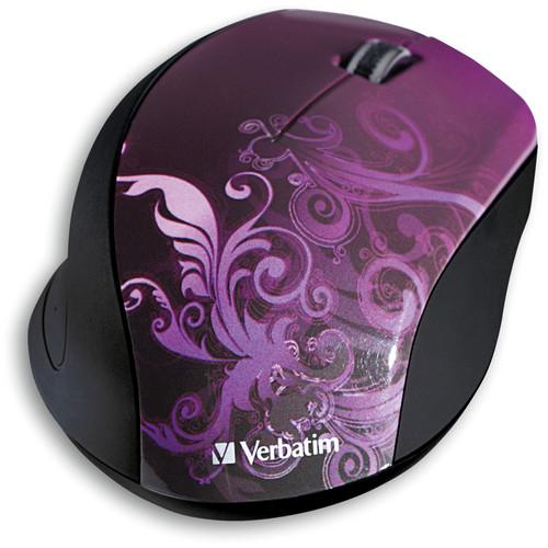 Verbatim Wireless Optical Design Mouse (Blue Design) 97785, Verbatim, Wireless, Optical, Design, Mouse, Blue, Design, 97785,