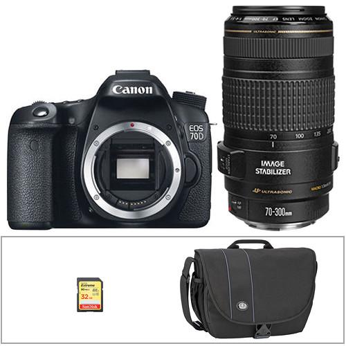 Canon EOS 70D DSLR Camera with 18-55mm f/3.5-5.6 STM 8469B009