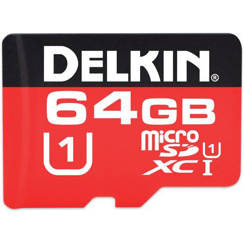 Delkin Devices 64GB 375X microSDXC Memory Card DDMSD37564GB, Delkin, Devices, 64GB, 375X, microSDXC, Memory, Card, DDMSD37564GB,