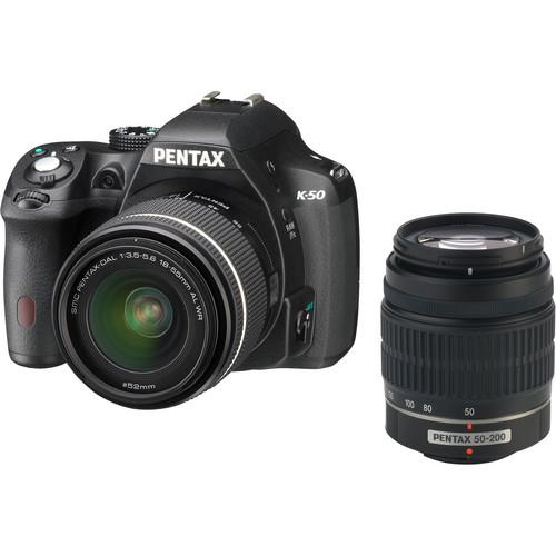 Pentax K-50 DSLR Camera with 18-55mm Lens (Black) 10894, Pentax, K-50, DSLR, Camera, with, 18-55mm, Lens, Black, 10894,