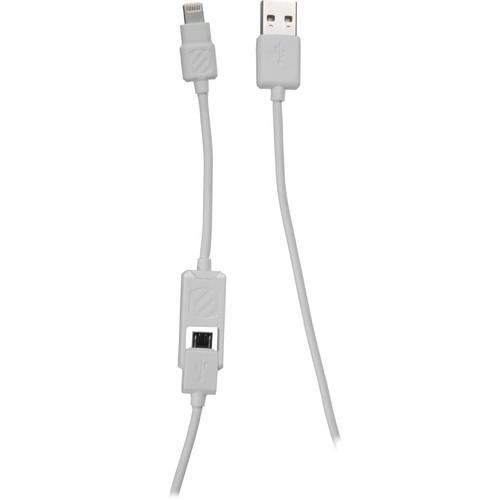 Scosche 3' smartSTRIKE Charge/Sync Cable (White) I2MW, Scosche, 3', smartSTRIKE, Charge/Sync, Cable, White, I2MW,