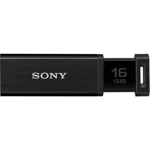 Sony 32GB MicroVault Mach USM-QX Flash Drive (Black) USM32GQX/B, Sony, 32GB, MicroVault, Mach, USM-QX, Flash, Drive, Black, USM32GQX/B