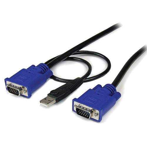 StarTech 2-in-1 Ultra Thin USB VGA KVM Cable SVECONUS6, StarTech, 2-in-1, Ultra, Thin, USB, VGA, KVM, Cable, SVECONUS6,