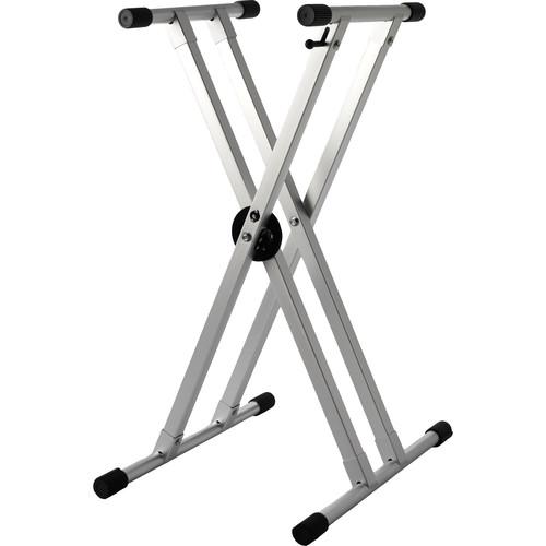 Strukture Knockdown 2X Aluminum Keyboard Stand SK2XA-BL, Strukture, Knockdown, 2X, Aluminum, Keyboard, Stand, SK2XA-BL,