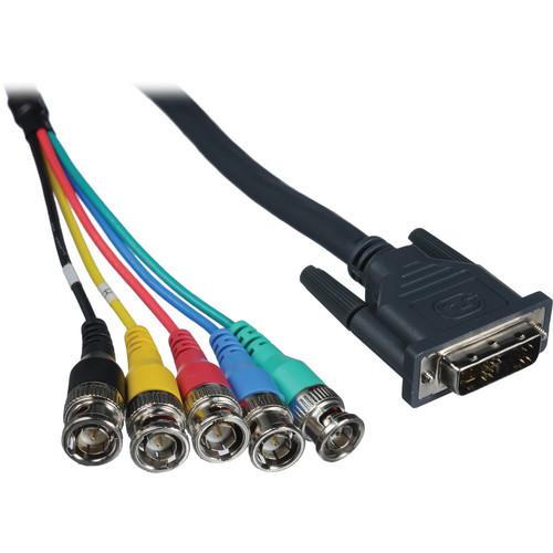 Kramer DVI-A Male to Five-BNC Male Breakout Cable C-DMA/5BM-3