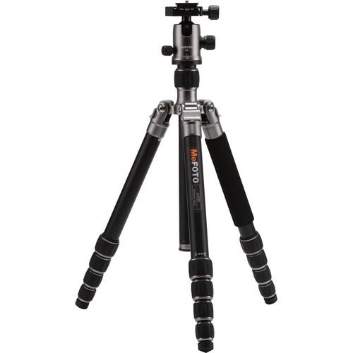 MeFOTO GlobeTrotter Aluminum Travel Tripod Kit (Black) A2350Q2K, MeFOTO, GlobeTrotter, Aluminum, Travel, Tripod, Kit, Black, A2350Q2K