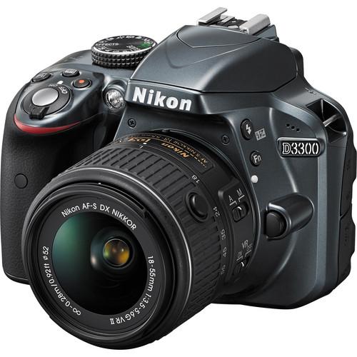 Nikon D3300 DSLR Camera with 18-55mm Lens (Black) 1532, Nikon, D3300, DSLR, Camera, with, 18-55mm, Lens, Black, 1532,