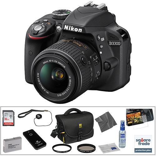 Nikon D3300 DSLR Camera with 18-55mm Lens (Black) 1532