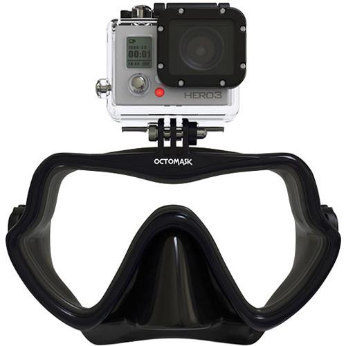 OCTOMASK Frameless Scuba Mask for GoPro Camera (Black) 201
