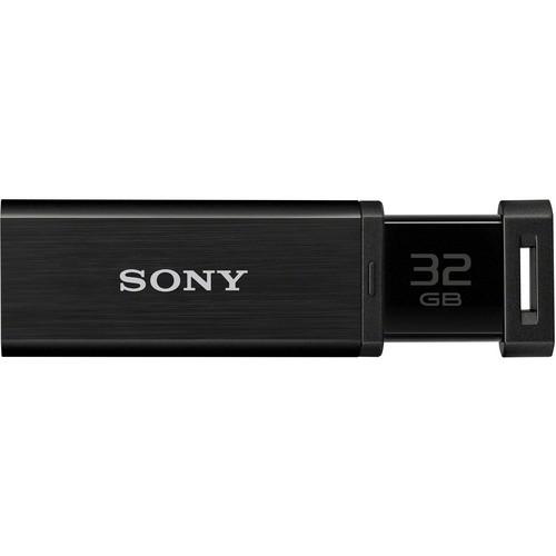 Sony 64GB MicroVault Mach USM-QX Flash Drive (Black) USM64GQX/B