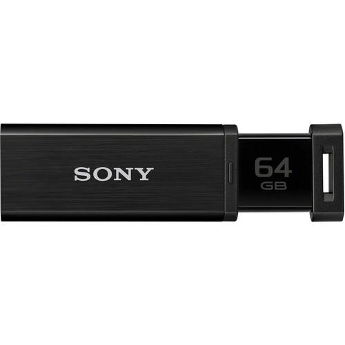 Sony 64GB MicroVault Mach USM-QX Flash Drive (Black) USM64GQX/B