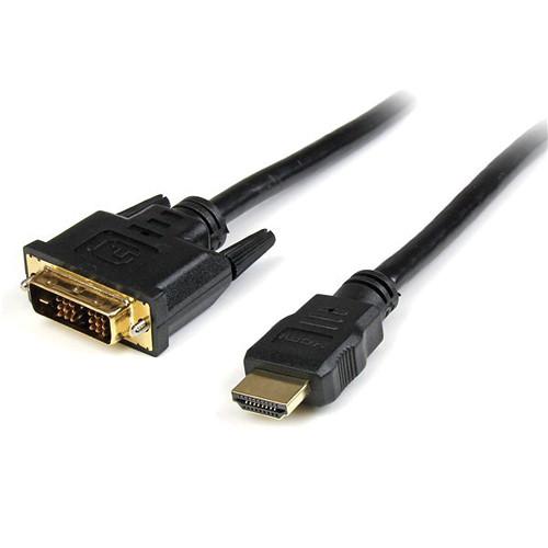 StarTech HDMI Male to DVI-D Male Cable (6', Black) HDMIDVIMM6, StarTech, HDMI, Male, to, DVI-D, Male, Cable, 6', Black, HDMIDVIMM6