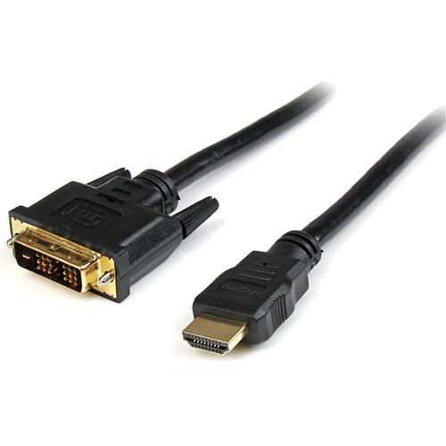 StarTech HDMI Male to DVI-D Male Cable (6', Black) HDMIDVIMM6