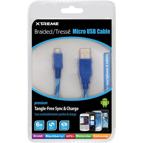 Xtreme Cables Micro USB 2.0 Sync and Charge Cable 92392, Xtreme, Cables, Micro, USB, 2.0, Sync, Charge, Cable, 92392,