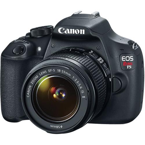 Canon T5 EOS Rebel DSLR Camera with EF-S 18-55mm IS II 9126B003 (AKA Canon 1200D)