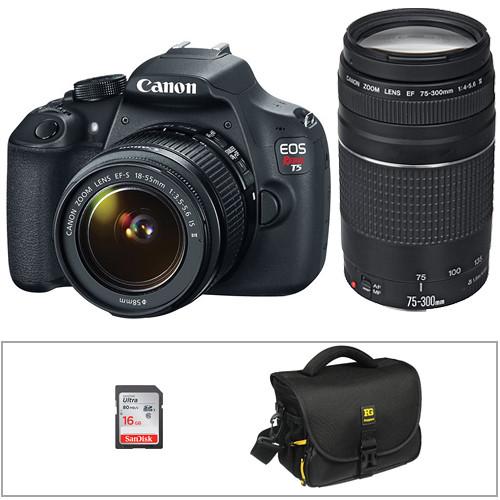 Canon T5 EOS Rebel DSLR Camera with EF-S 18-55mm IS II 9126B003 (AKA Canon 1200D)