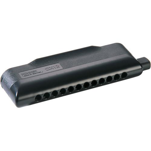 Hohner CX-12 Black Harmonica (Black, Key of C) 7545
