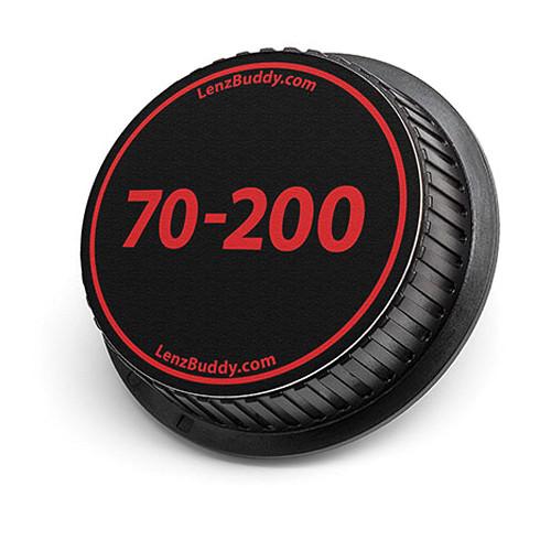 LenzBuddy 70-200mm Rear Lens Cap (Black & Red) 51134-02