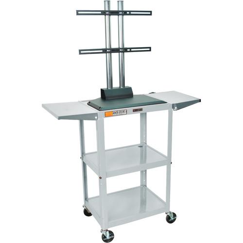 Luxor AVJ42DL-LCD Steel Adjustable A/V Cart AVJ42DL-LCD-LG, Luxor, AVJ42DL-LCD, Steel, Adjustable, A/V, Cart, AVJ42DL-LCD-LG,