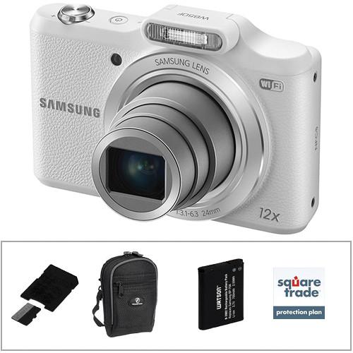 Samsung WB50F Smart Digital Camera Deluxe Kit (White), Samsung, WB50F, Smart, Digital, Camera, Deluxe, Kit, White,