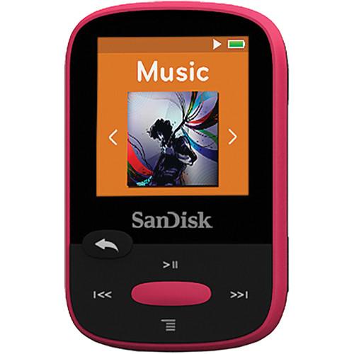 SanDisk 4GB Clip Sport MP3 Player (Red) SDMX24-004G-A46R, SanDisk, 4GB, Clip, Sport, MP3, Player, Red, SDMX24-004G-A46R,