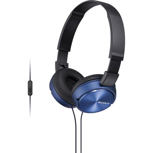 Sony MDR-ZX310AP ZX Series Stereo Headset (Blue) MDRZX310AP/L, Sony, MDR-ZX310AP, ZX, Series, Stereo, Headset, Blue, MDRZX310AP/L