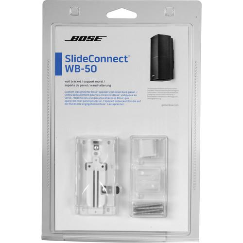 Bose SlideConnect WB-50 Wall Bracket (Black) 716402-0010, Bose, SlideConnect, WB-50, Wall, Bracket, Black, 716402-0010,