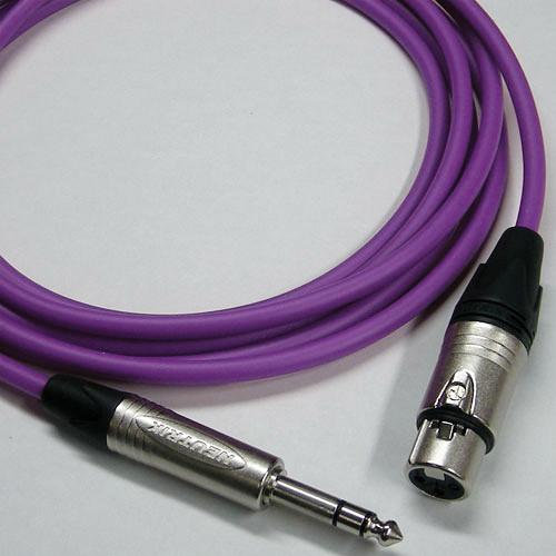 Canare Starquad XLRF-TRSM Cable (Purple, 100') CATMXF100PPL