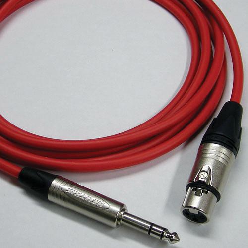 Canare Starquad XLRF-TRSM Cable (Red, 40') CATMXF040RD, Canare, Starquad, XLRF-TRSM, Cable, Red, 40', CATMXF040RD,