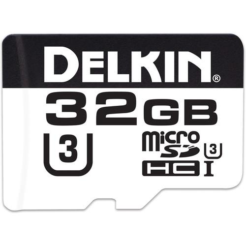 Delkin Devices 32GB microSDHC 660X UHS-I U3 Memory DDMSD66032GB, Delkin, Devices, 32GB, microSDHC, 660X, UHS-I, U3, Memory, DDMSD66032GB