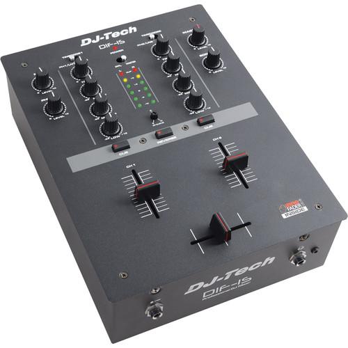DJ-Tech DIF-1SV2 2-Channel DJ Mixer (Black) DIF1S-V2