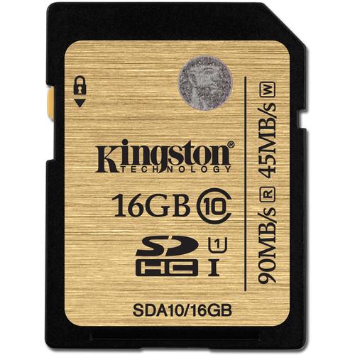 Kingston 128GB SDXC 300X Class 10 UHS-1 Memory Card SDA10/128GB, Kingston, 128GB, SDXC, 300X, Class, 10, UHS-1, Memory, Card, SDA10/128GB