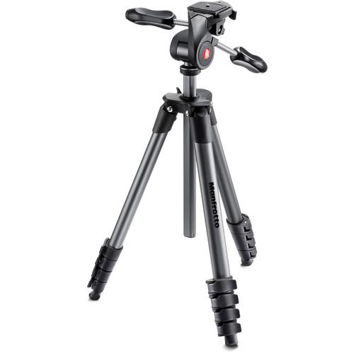 Manfrotto Compact Advanced Aluminum Tripod MKCOMPACTADV-BK, Manfrotto, Compact, Advanced, Aluminum, Tripod, MKCOMPACTADV-BK,