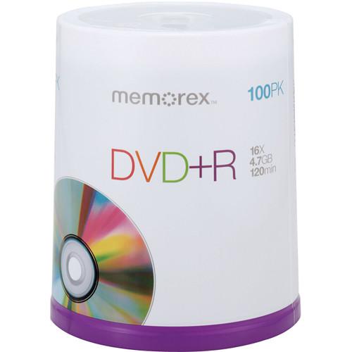 Memorex DVD R 4.7GB 16x Single Sided Recordable Discs 05621