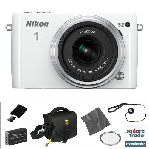Nikon Nikon 1 S2 Mirrorless Digital Camera Deluxe Kit, Nikon, Nikon, 1, S2, Mirrorless, Digital, Camera, Deluxe, Kit,