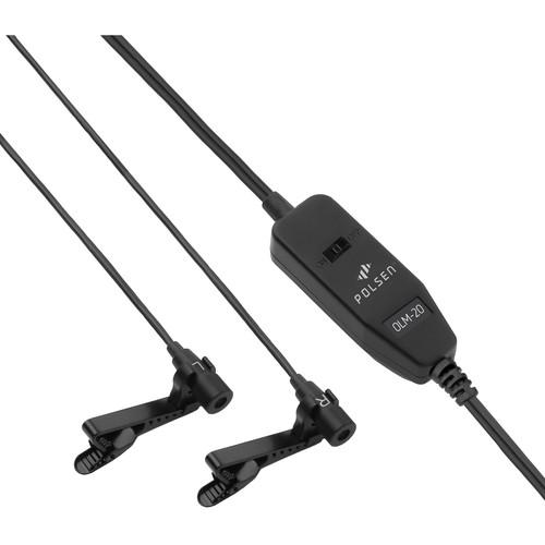 Polsen OLM-20 Dual Omnidirectional Lavalier Microphone OLM-20, Polsen, OLM-20, Dual, Omnidirectional, Lavalier, Microphone, OLM-20