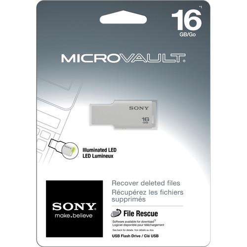 Sony 64GB Micro Vault USM-M USB Flash Drive (White) USM64GM/W, Sony, 64GB, Micro, Vault, USM-M, USB, Flash, Drive, White, USM64GM/W