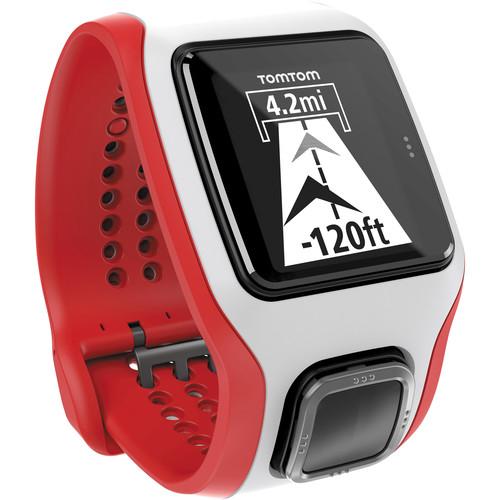 TomTom Multi-Sport Cardio GPS Watch (White/Red) 1RH0.001.03
