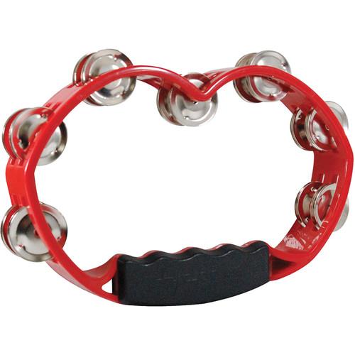 Tycoon Percussion Brass Jingles Plastic Tambourine (Red) 755530