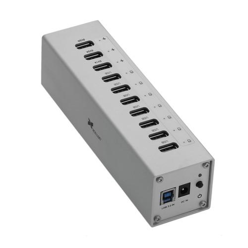 Xcellon 10-Port Powered USB 3.0 Aluminum Hub with 3 USB-10PCHV2