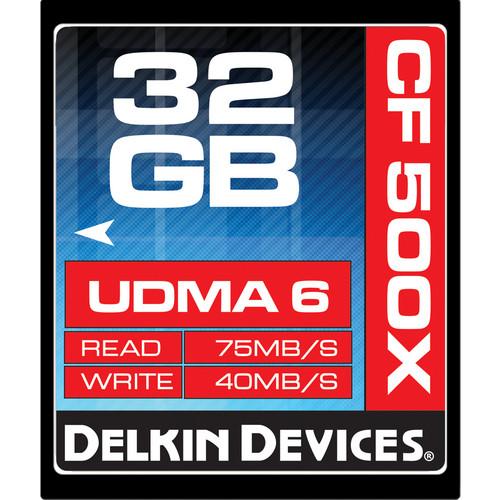 Delkin Devices 4GB CompactFlash Memory Card 500x UDMA