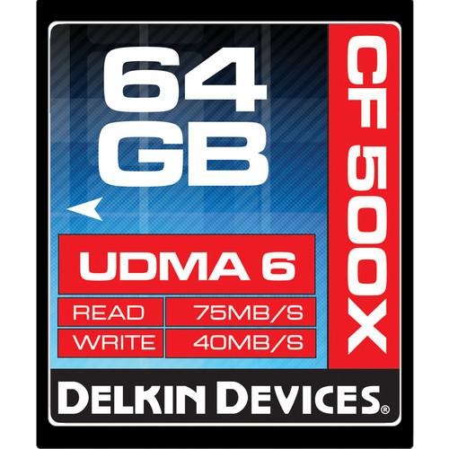 Delkin Devices 4GB CompactFlash Memory Card 500x UDMA
