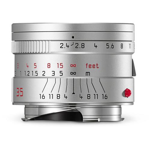 Leica Summarit-M 35mm f/2.4 ASPH Lens (Silver) 11679, Leica, Summarit-M, 35mm, f/2.4, ASPH, Lens, Silver, 11679,