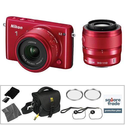 Nikon 1 S2 Mirrorless Digital Camera with 11-27.5mm and 27699