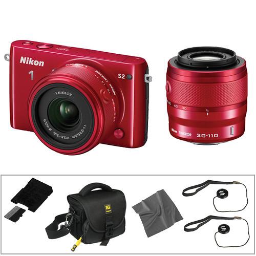 Nikon 1 S2 Mirrorless Digital Camera with 11-27.5mm and 27699