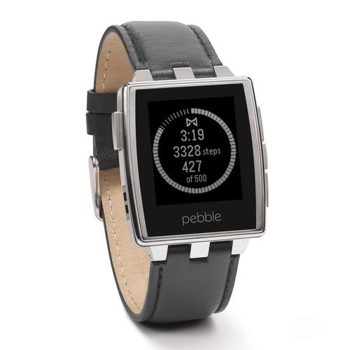 Pebble  Steel Smartwatch (Matte Black) 401BLR