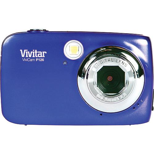 Vivitar  F126 Digital Camera (Blue) VF126-BLU-INT, Vivitar, F126, Digital, Camera, Blue, VF126-BLU-INT, Video